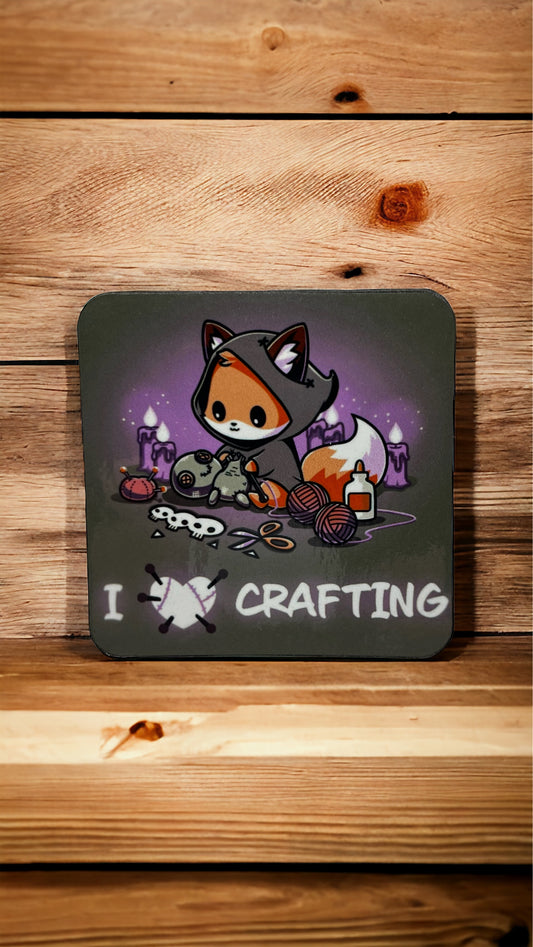 “I Love Crafting” VooDoo Fox Magnet