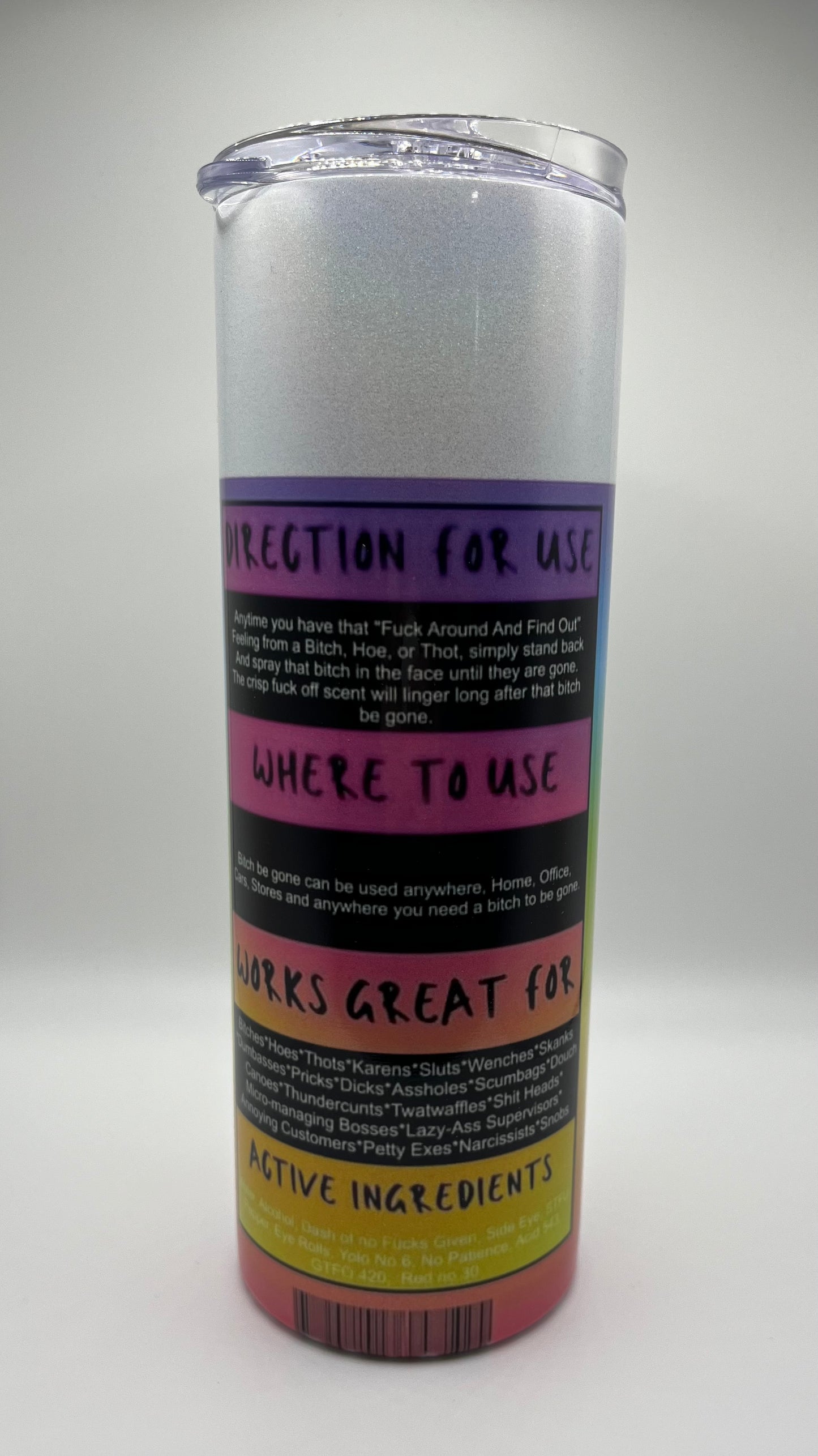 Bitch-Be-Gone Spray 20oz Steel Tumbler