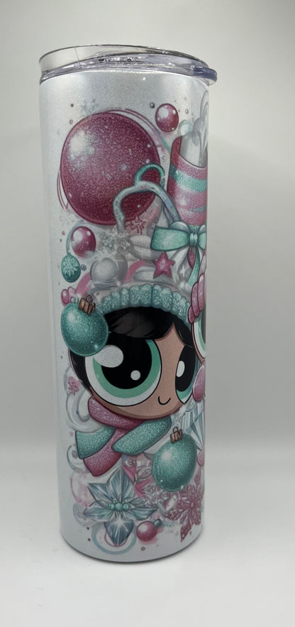 Powerpuff Girl Winter Wonderland 20oz Steel Tumbler