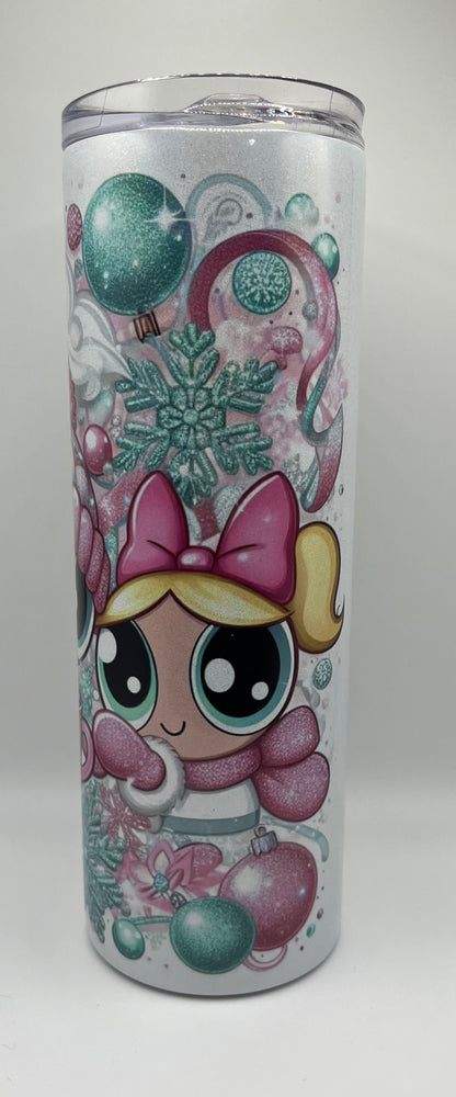 Powerpuff Girl Winter Wonderland 20oz Steel Tumbler
